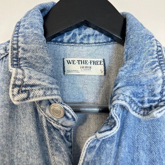 FREE PEOPLE Marci Denim Jumpsuit in Wash Powder Size Small - Picture 5 of 10